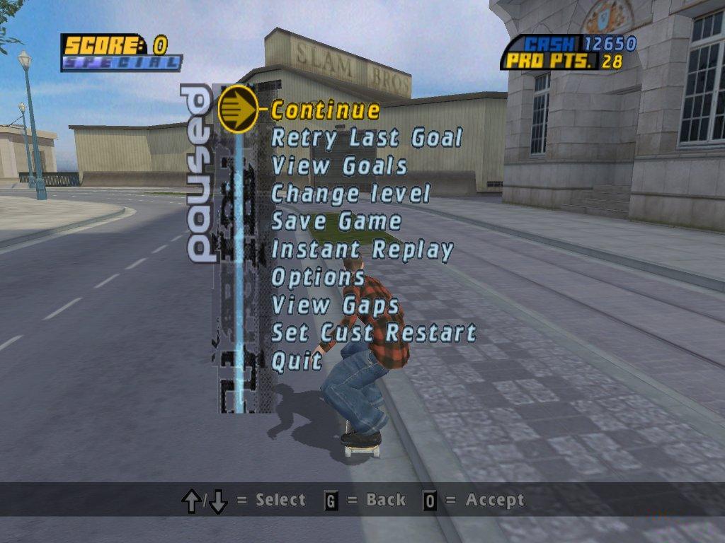 Tony Hawk's Pro Skater 4 (PS2) - College: Goals 