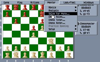 ChessMaster 3000 gameplay (PC Game, 1991) 