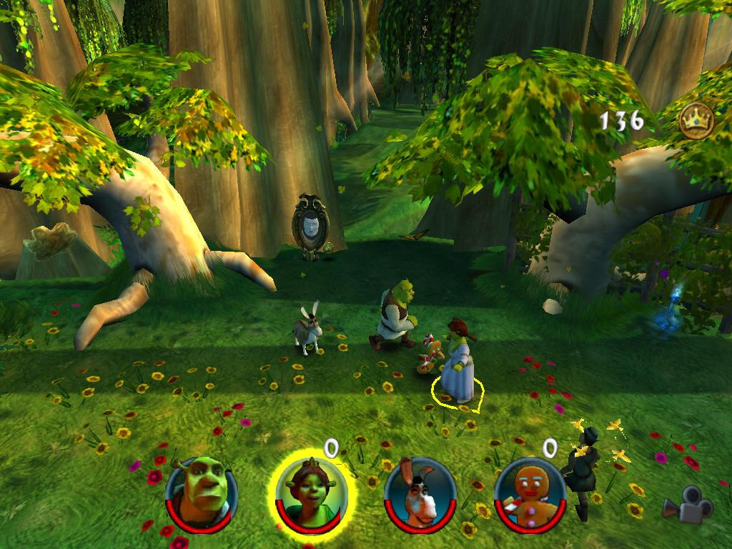 Shrek 2 (2004) Video Game PS2 4-Player Co-Op Gameplay 
