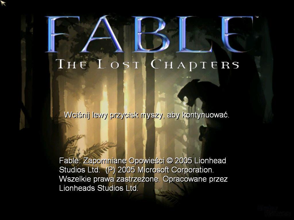 Fable: The Lost Chapters Download (2005 Role playing Game)